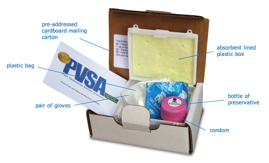post vasectomy semen analysis test kit